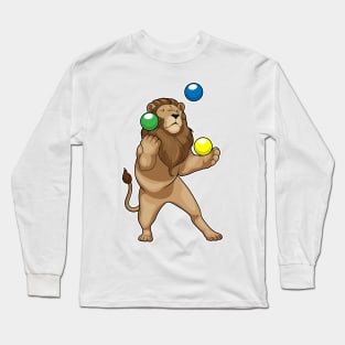 Lion Juggler Juggle Long Sleeve T-Shirt